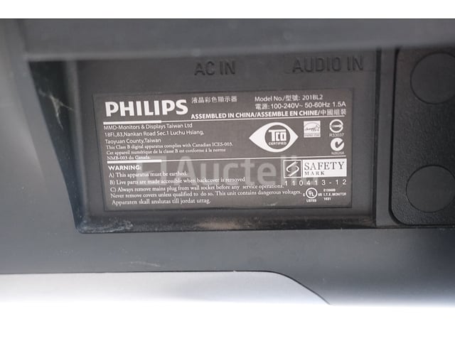 3 Philips Brilliance 201BL Computermonitoren – foto 7 – kavel bij Auctelia, Flémalle