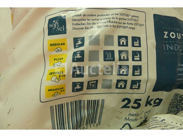 35 zakken zout voor SoftSel verzachter – foto 7 – kavel bij Auctelia, Chastre