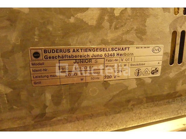 4 Buderus Junior S grillovens – foto 8 – kavel bij Auctelia, Courcelles