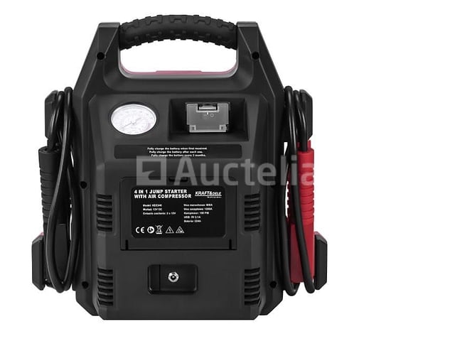 4-in-1 starter 1200/600A 22Ah 12V + verlichting + KRAFT&DELE compressor – foto 2 – kavel bij Auctelia, Aye