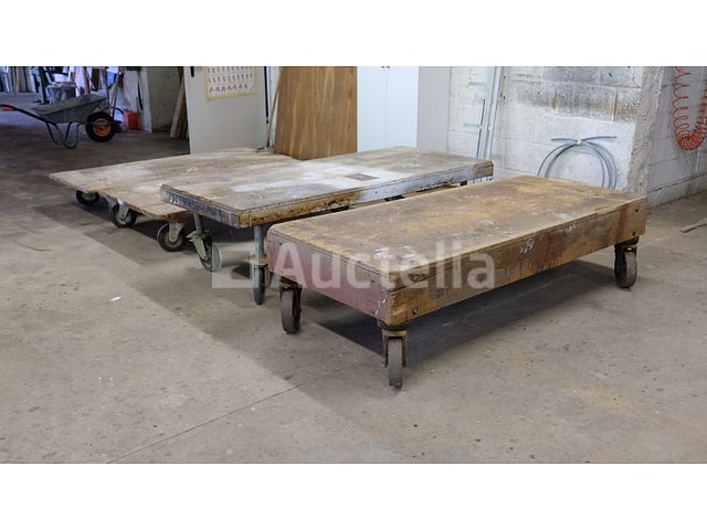 4-wielige transportwagens van rubber of metaal – foto 3 – kavel bij Auctelia, Sankt Vith