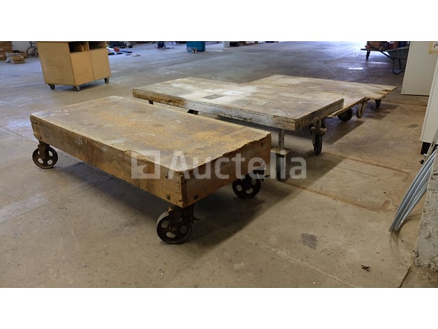 4-wielige transportwagens van rubber of metaal – foto 6 – kavel bij Auctelia, Sankt Vith