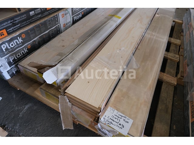 42 Parketplanken (+- 19,86 m²) Beuk Pop 3-Strip Live Satin – foto 2 – kavel bij Auctelia, Paliseul