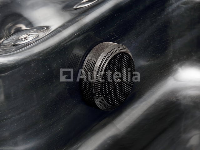 5 Persoons Outdoor Spa 208x208 cm incl. 2 ligbedden - Cloudy black bad / Antraciete zijkant – foto 4 – kavel bij Auctelia, Tholen