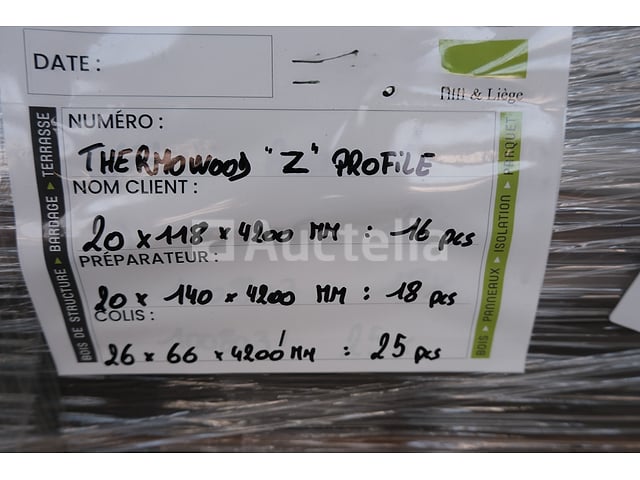 59 Thermowoods Z-profielen – foto 5 – kavel bij Auctelia, Liège