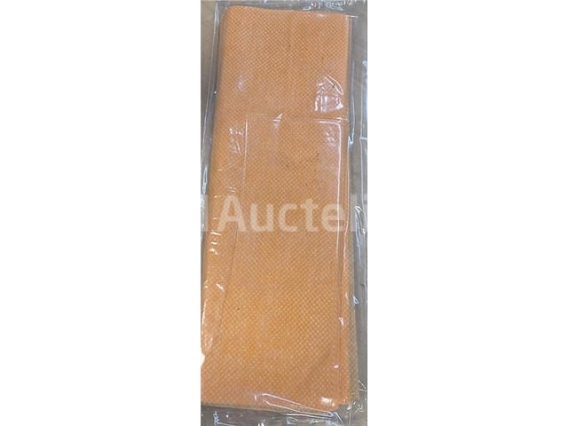 6 dozen met geïmpregneerde oranje stuiwsluiers van 40 × 40 cm, inclusief 6.000 stukken – kavel bij Auctelia, Herstal