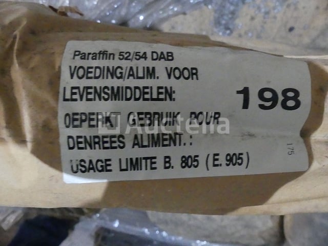 6 Paraffinezakken 52/54 – foto 9 – kavel bij Auctelia, Anderlecht