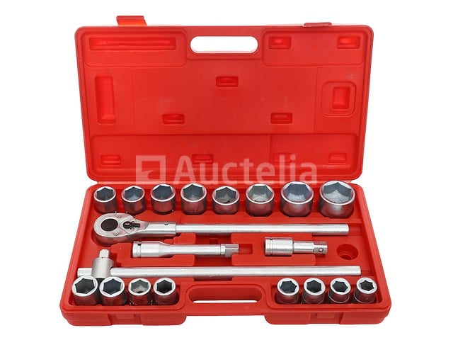 6-punts dopset 3/4" + ratel 21 stuks – foto 3 – kavel bij Auctelia, Aye