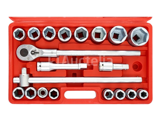 6-punts dopset 3/4" + ratel 21 stuks – foto 4 – kavel bij Auctelia, Aye