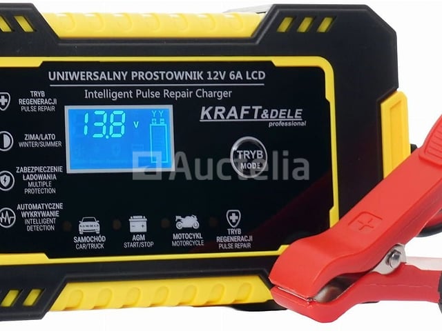 6A 12V KRAFT&DELE acculader – kavel bij Auctelia, Aye