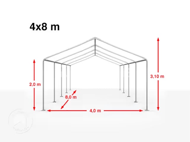 8X4 Tent – foto 3 – kavel bij Auctelia, Nivelles