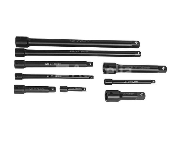 9-delige 1/4" 3/8" 1/2" impactverlengingsset KRAFT&DELE – kavel bij Auctelia, Aye