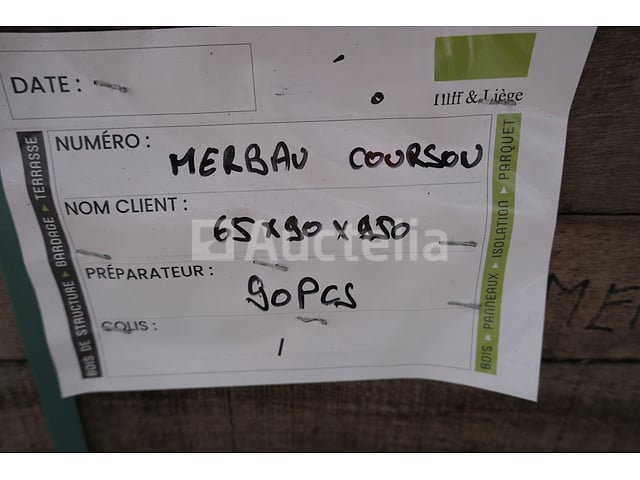 90 Bois Merbau courson – foto 5 – kavel bij Auctelia, Liège