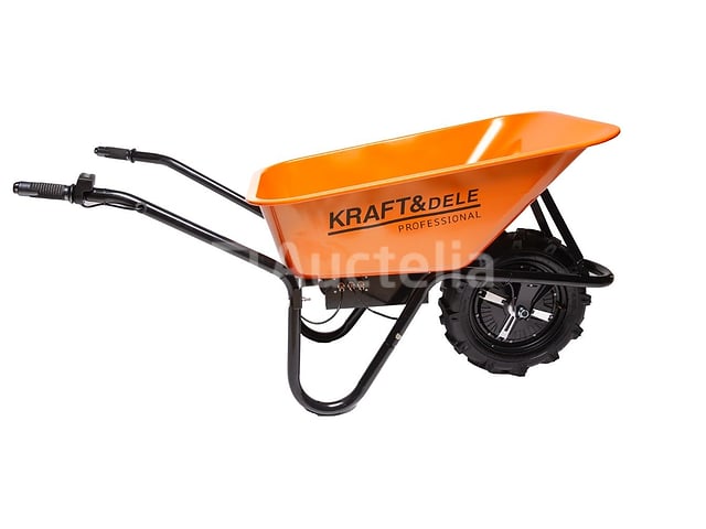Accu-aangedreven kruiwagen 80L 150 kg + KRAFT&DELE-lader – kavel bij Auctelia, Aye