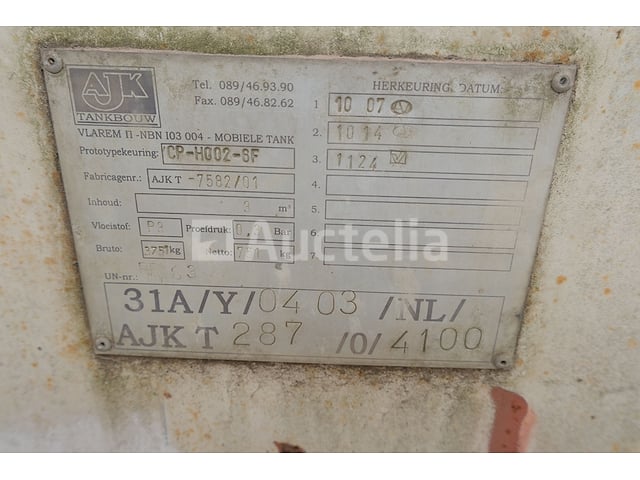 AJK CP-H002-SF Mobiele Dieseltank – foto 6 – kavel bij Auctelia, Harelbeke