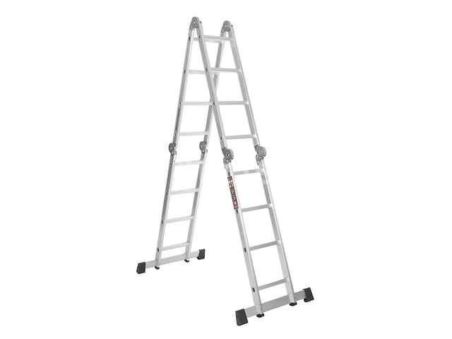 Aluminium ladder met platform 4x4 460cm KRAFT&DELE – foto 4 – kavel bij Auctelia, Aye