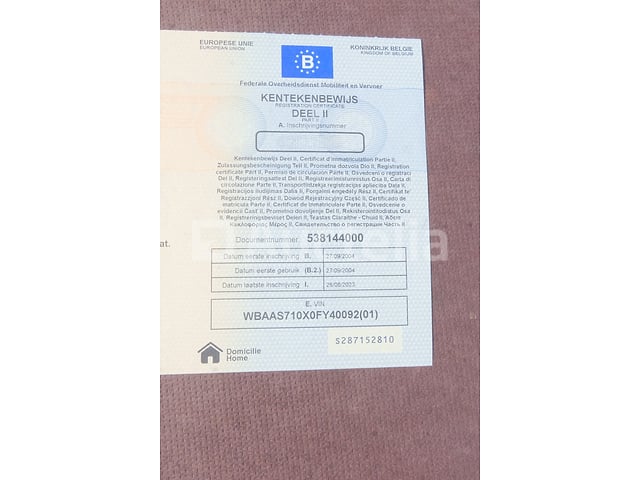 Auto (voor onderdelen) BMW 320D (2004-231,686 km)(VIN:WBAAS710X0FY40092) – foto 7 – kavel bij Auctelia, Fauvillers