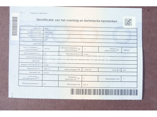 Auto (voor onderdelen) BMW 320D (2004-231,686 km)(VIN:WBAAS710X0FY40092) – foto 5 – kavel bij Auctelia, Fauvillers