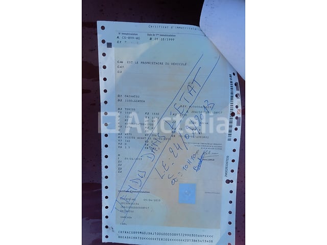 Auto (voor onderdelen) Daihatsu Terios (1999-169,442 km)(VIN:JDAJ100G000508917) – foto 5 – kavel bij Auctelia, Fauvillers