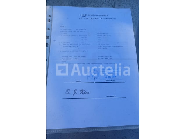 Auto (voor onderdelen) Kia Retona (VIN:KNECE2225YK070721) – foto 9 – kavel bij Auctelia, Fauvillers