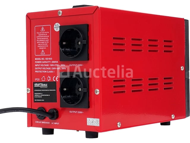 AVR 2000VA 230V KRAFT&DELE Spanningsregelaar – foto 4 – kavel bij Auctelia, Aye