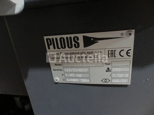 Bandzaag met transportbanden Pilous ARG 235 Plus – foto 5 – kavel bij Auctelia, Éghezée