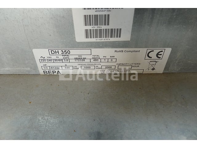 Bepa DH350 luchtontvochtiger – foto 5 – kavel bij Auctelia, Tintigny