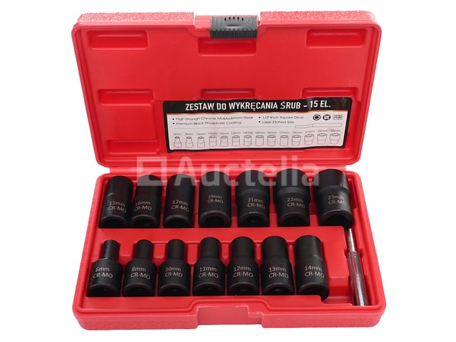 Bewerkte schroefdoppen 1/2" 6-23mm KRAFT&DELE – kavel bij Auctelia, Aye