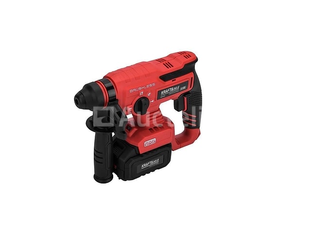 Borstelloze accuboormachine met 2 x 4 Ah batterijen + KRAFT&DELE-lader – kavel bij Auctelia, Aye