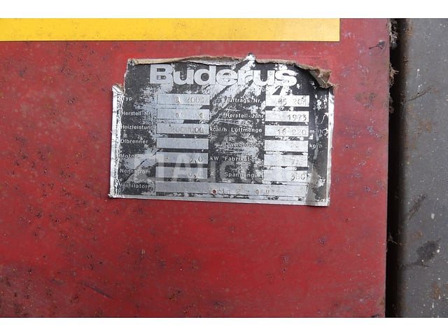 Buderus Industrial Warmeluchtgenerator – foto 4 – kavel bij Auctelia, Fauvillers