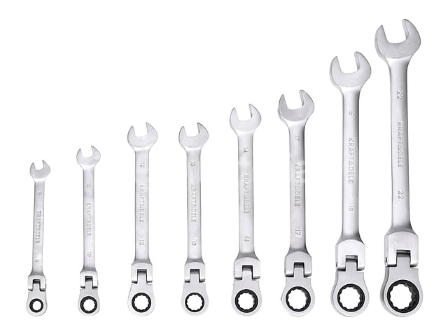 Combinatiesleutels 8-22mm (8 stuks) KRAFT&DELE – foto 5 – kavel bij Auctelia, Aye