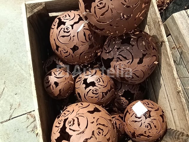 Corten Staal Decoratieset – foto 3 – kavel bij Auctelia, Lasne
