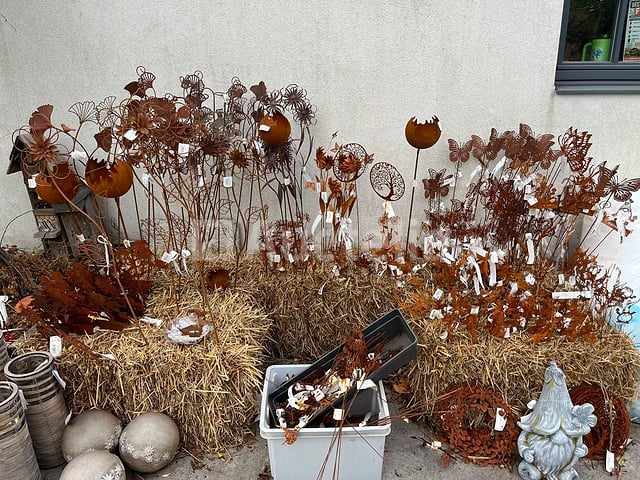 Corten Staal Decoratieset – kavel bij Auctelia, Lasne