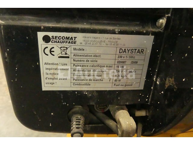 Daystar Val6 oliegestookte warmtekanon – foto 7 – kavel bij Auctelia, Tintigny