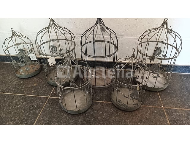 Deco metalen kooien (9) – foto 2 – kavel bij Auctelia, Lasne