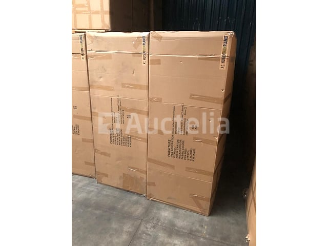 Dining set 7-delig - Grijs wicker met grijze kussens - Glazen tafelblad – foto 4 – kavel bij Auctelia, Tholen