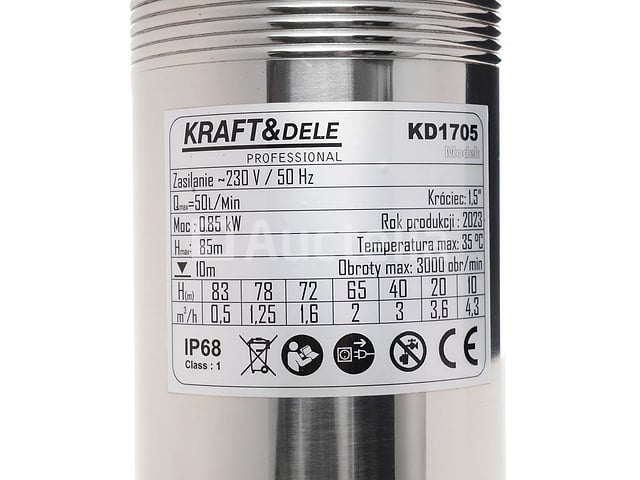 Dompelschroefpomp 85 m KRAFT&DELE – foto 3 – kavel bij Auctelia, Aye