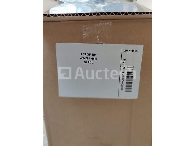 Doos met 36 rollen bruine verpakkingstape 125 kvadratmeter BN (48 mm x 66 m) – foto 4 – kavel bij Auctelia, Herstal