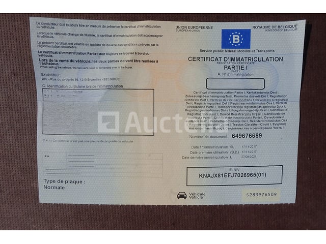 Elektrische auto Kia Soul elektrisch (2017-70,590 km)(VIN:KNAJX81EFJ7026965) – foto 7 – kavel bij Auctelia, Fauvillers