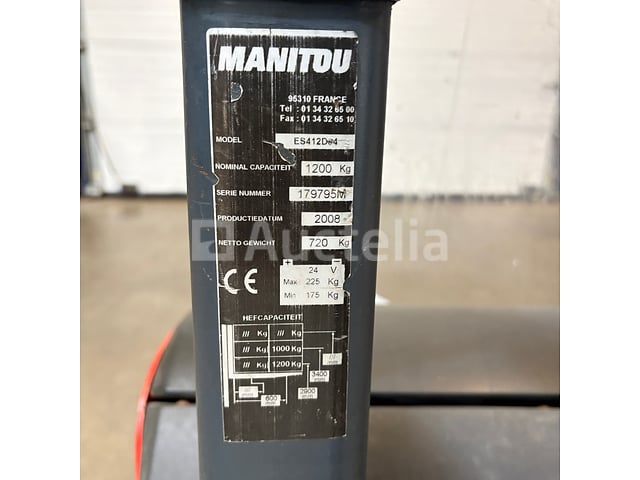 elektrische pallettruck Manitou ES412 – foto 9 – kavel bij Auctelia, Thimister-Clermont