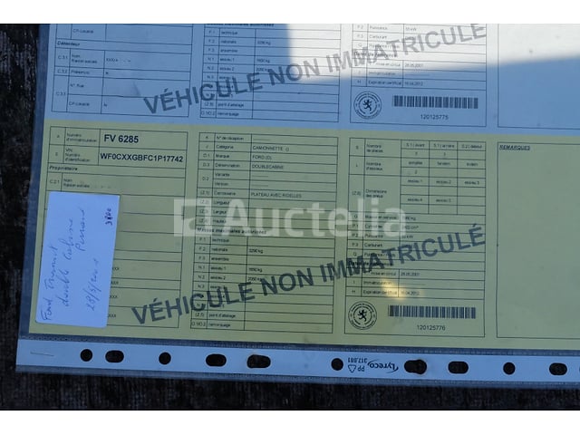 Ford Transit oplaadwagen (2001-215,785 km)(VIN:WF0CXXGBFC1P17742) – foto 6 – kavel bij Auctelia, Fauvillers