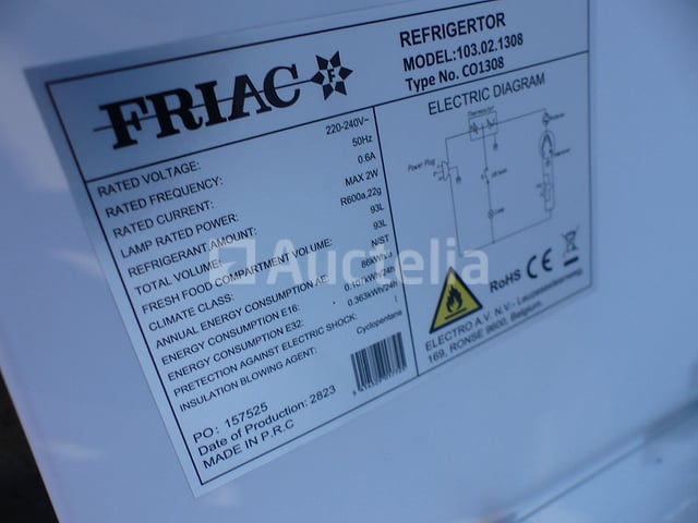 Friac Koelkast – foto 5 – kavel bij Auctelia, Éghezée