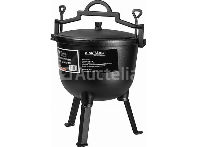 Gietijzeren Zoekketel / Kookpot 10L – foto 2 – kavel bij Auctelia, Aye