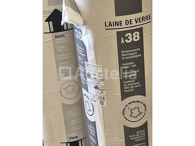 Glaswol 200 mm: 50 m² – foto 3 – kavel bij Auctelia, Bastogne