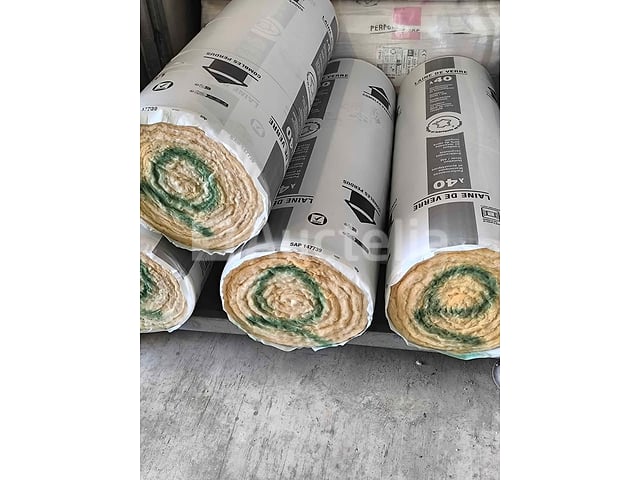 Glaswol 200mm zolder 40 R:5 - 5,4m x 1,2m - Kraftrol: nieuw: +-100 m²: 15 rollen – foto 5 – kavel bij Auctelia, Bastogne
