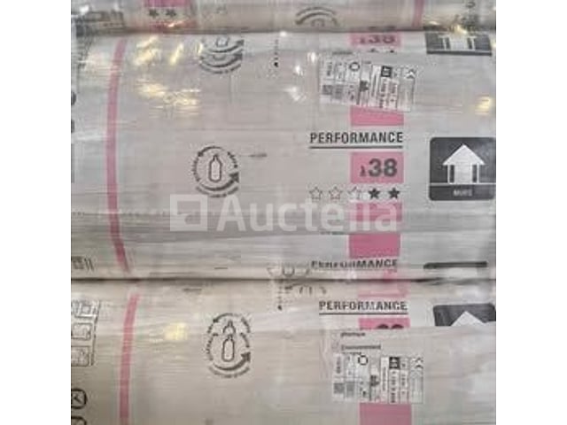 Glaswol 45mm Scheidingswand 38 R:1,2 - 1,35m x 0,6m - 20 kraftpanelen: 16,2 m² – foto 2 – kavel bij Auctelia, Bastogne