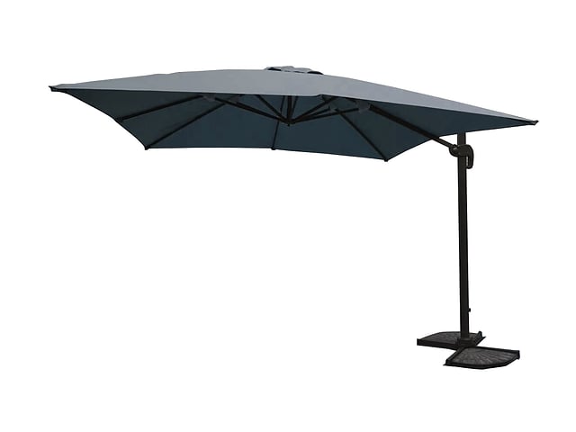 Hangende parasol donkergrijs - 300x300 cm – foto 3 – kavel bij Auctelia, Tholen
