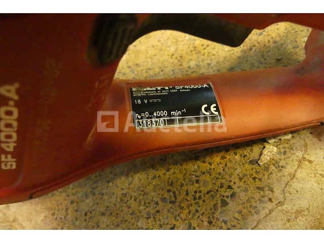 Hilti SF 4000-A gipsplaatschroevendraaier – foto 6 – kavel bij Auctelia, Rhode-Saint-Genèse