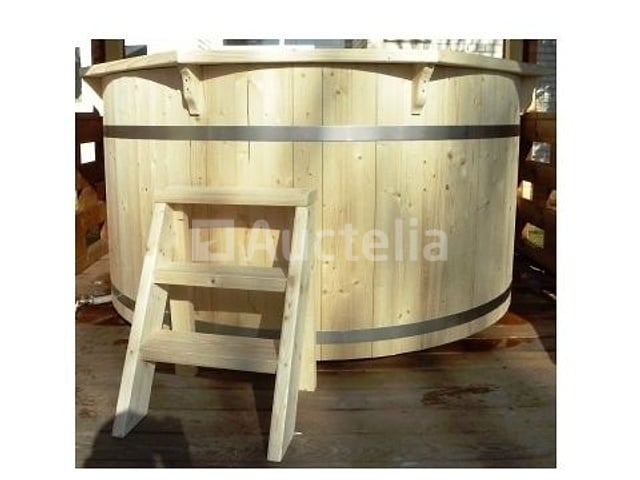 Hot Tub - Sparrenhout - Inclusief houten cover interne kachel 190cm – foto 5 – kavel bij Auctelia, Tholen