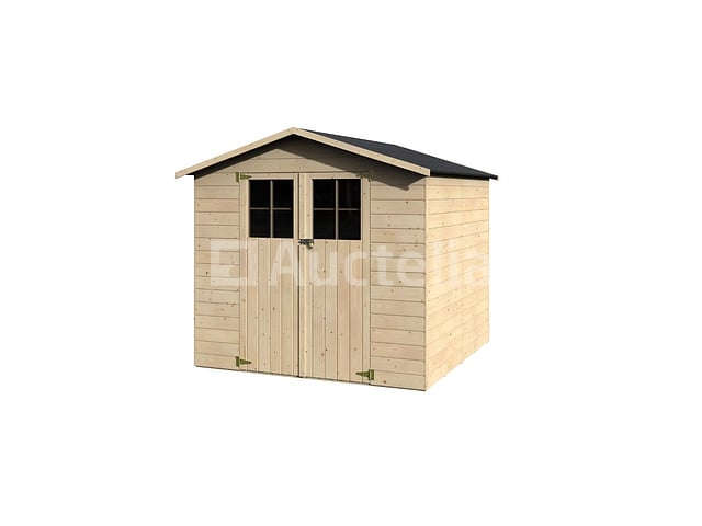 Houten tuinschuur, 4,61 m², dikte. 12 mm, naterial durmitor – foto 4 – kavel bij Auctelia, Aye